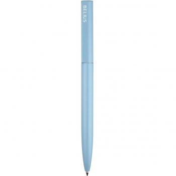 Bolígrafo Belius Rocket B Aluminio Azul con Tinta Azul en Caja Cilíndrica de Diseño