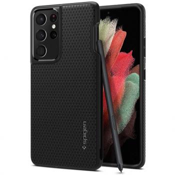 Funda Spigen Liquid Air Pro Matte Black para Samsung Galaxy S21 Ultra 5G