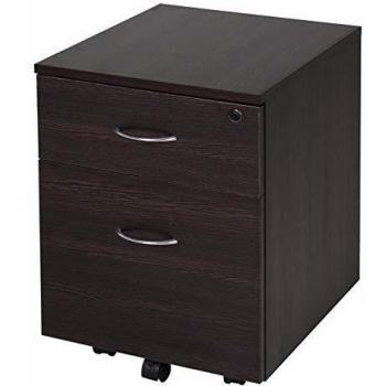 Vinsetto Cajonera Archivador con Ruedas Armario Archivador Móvil Cajonera Madera Seguro para Oficina con Llave para Organizar Documentos en Oficina o Hogar 40x44x54.6cm