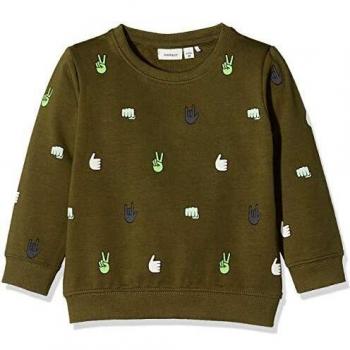 NAME IT Nmmtalph LS Swe UNB Sudaderas, Ivy Green, 86 para Bebés