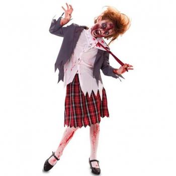 Disfraz de Estudiante Zombie para niña