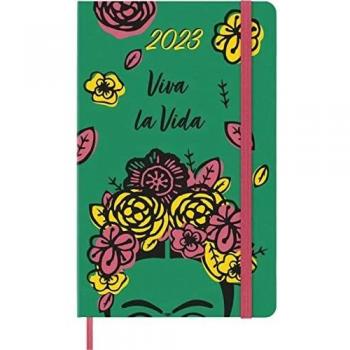 Moleskine Daily Planner 2023, 12-Month Monthly Diary, Limites Edition Frida Kahlo, Daily Planner With
