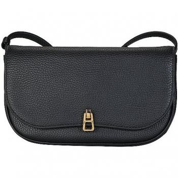Coccinelle Black Leather Crossbody Bag for Women - Size: OS - 24 cm