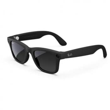 Ray-Ban Meta Wayfarer Large Smart Glasses - Matte Black, Polarized Gradient Graphite