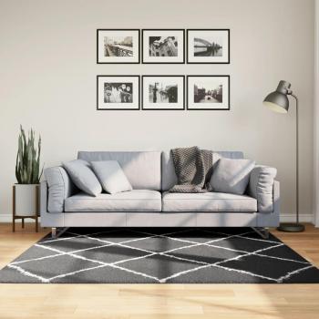 Alfombra peluda de pelo largo moderna PAMPLONA 160x160 cm Color Antracita, Beige, Crema y más Alfombras de área para Sala de Estar, Dormitorio, Habitación y Salón