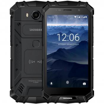 DOOGEE S60 Smartphone Libre IP68 Impermeable Dual SIM Android 7.0 Movile, Pantalla de 5.2” FHD Helio P25 Octa Core 6GB+64GB Cámara Trasera 21MP Batería 5580mAh 12V2A Carga Rápida Huella Digital -Negro