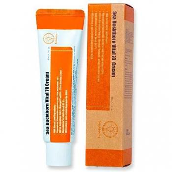 Purito Sea Buckthorn Vital 70 Cream - Hydrating Brightening Cream for Oily and Dull Skin - 50ml