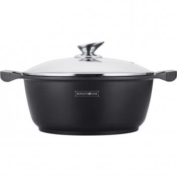 Maceta con tapa Northix 7.0 L Ø 30 cm - Cacerola Royalty Line Negro 30 x 27 x 13 cm 7 L