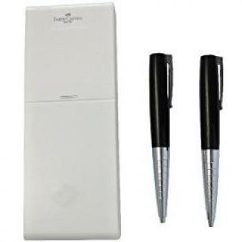 Faber-Castell 249012 Loom Piano - Juego de bolígrafo y portaminas, color negro
