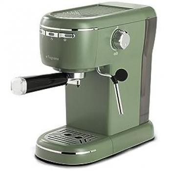 Cafetera Espresso Eléctrica Tognana Iridea 1,2L Verde Salvia con Vaporizador y Filtro ESE