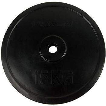 Tunturi Weight Plates Disco Pesa Goma, Unisex Adulto, Black, 1