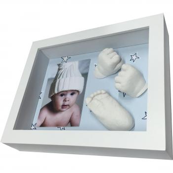 Kit De Marco Y Alginato Moldes Para Hacer La Huella Del Bebe En 3d, Regalos Para Niño Recien Nacido, Regalo Para Baby Shower, Día del Padre, Un Recuerdo De Su Primer Año