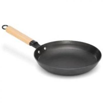 Sartén de Hierro Fundido Antiadherente 24 cm con Mango Removible - Compatible con Inducción, Vitrocerámica, Gas, Horno y Lavavajillas - Libre de PFOA y PTFE