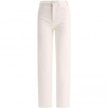 Chloé Women's Flare Boyfriend Jeans, White, Size 28, C24SDP03154101