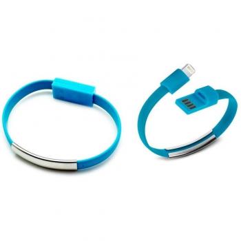 Pulsera Cable Carga/Datos Lightning Azul
