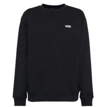 Vans Women's Flying V Bff Crew Sweatshirt Black XS 100% Cotton