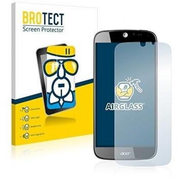 BROTECT Protector Pantalla Cristal Híbrido Compatible con Acer Liquid Jade S55 Protector Vidrio - [Dureza 9H, Anti-arañazos]