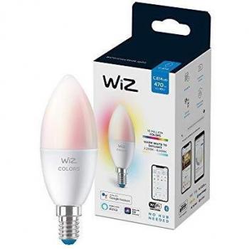 Bombilla Inteligente LED E14 C37 4,9W RGBW Wi-Fi Compatible con Wiz