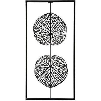 Decoración de pared en metal 2 hojas 30.5x61