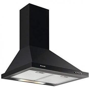 Campana Extractora Decorativa de Pared Brandt AD1006B 60cm 600m³/h Negra