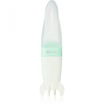 Kikkaboo Rocket 90ml Silicone Bottle with Spoon - Mint