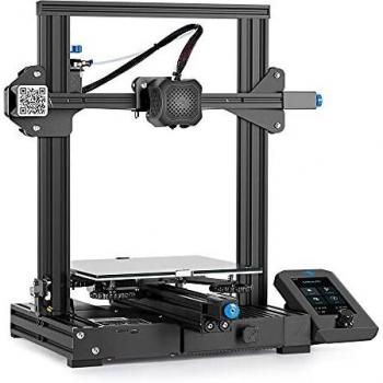 Impresora 3D Creality Ender 3 V2 con Placa silenciosa de 32 bits, Fuente de alimentación Meanwell, Cama de Vidrio de carborundum 220x220x250mm