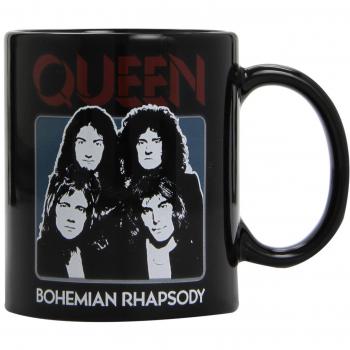 Queen - Bohemian Rhapsody - Tasse schwarz im Geschenkkarton