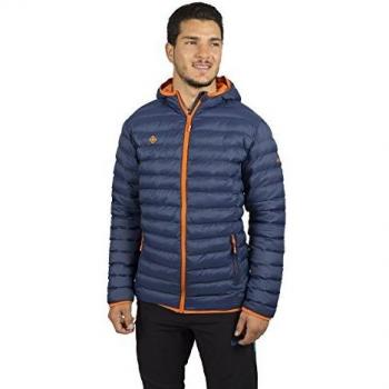 Izas Gabes Chaqueta De Fibra Ultraligera, Hombre, Azul Noche/Naranja, XS