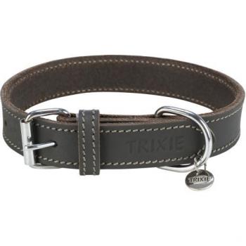 Collar de Cuero Engrasado Rustic TRIXIE para Perros - Resistente, Ajustable, Diseño Clásico, Color Marrón