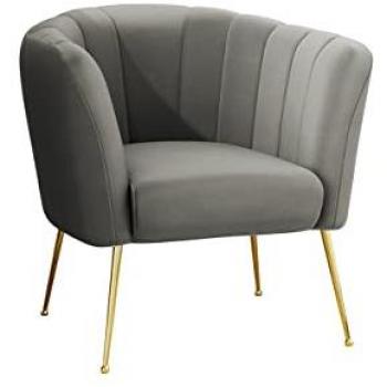 Sillón Orem 112 Moderno, Tapiz Gris, Metal, 83x85x82cm