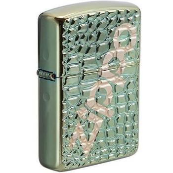 Zippo Mechero con Unisex Alligator Regular, Armor Chameleon, un tamaño