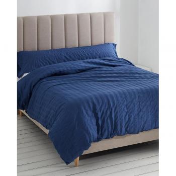 Funda nórdica Amán Azul - Cama de 180, 3 Piezas
