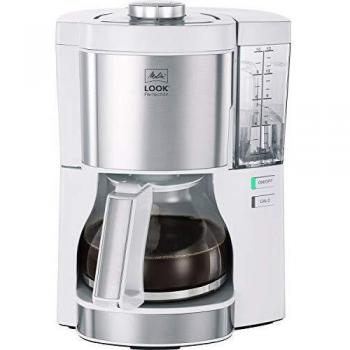 Melitta Look V Perfection Cafetera de Goteo, 1.25L, 1080W, Blanca, Totalmente Automática