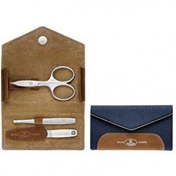 Set de viaje de manicura Zwilling 97700-008-0 Twinox – estuche azul de fieltro, 3 piezas
