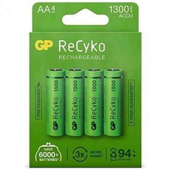 Batería recargable GP NiMH AA 1300 mAh Blister 4