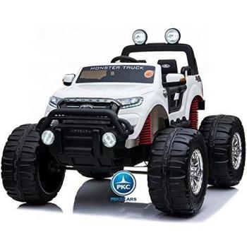 PEKECARS Ford Monster Truck 12V 2.4G Blanco