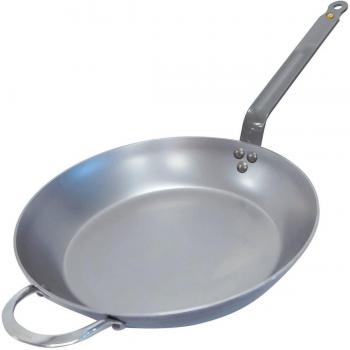 Sartén de Hierro Mineral B De Buyer 36 cm con Mango Antideslizante y Compatible con Inducción