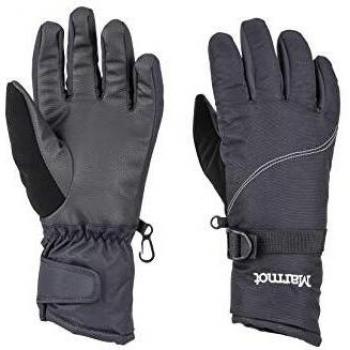 Marmot Wm's On Piste Glove Hardshell-Guantes de esquí y Snowboard, Resistentes al Viento, Impermeables, Transpirables, Mujer, Negro, Extra-Small