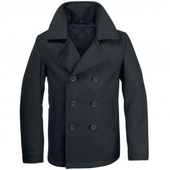 Brandit Pea Coat Uniform Jacket Black, Size S
