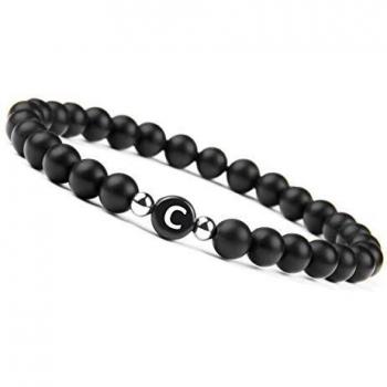 GD GOOD.designs EST. 2015 ® Pulsera de Perlas de Pareja con la Letra