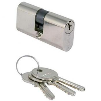 Tesa Assa Abloy 3012425 Cilindro Tesa Ovalado 5220/54 Latonado, Multicolor, 27 x 27 mm