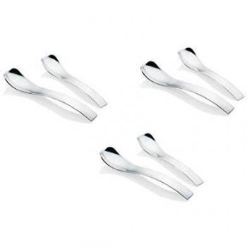 Guzzini Fratelli Gocce, Juego de 6 cucharillas 12,5 cm, Stainless Steel 18/10