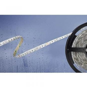 Cinta LED RGB Barthelme Basic 51540831 de 5 m con extremo de cable abierto, 24 V, para interior y exterior