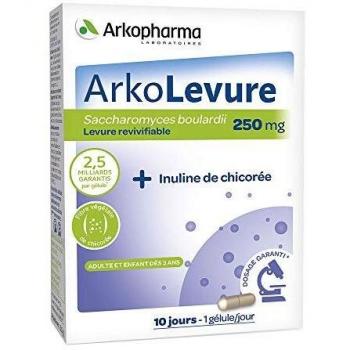 Arkolevure 250 mg con Inulina de Achicoria - 10 Gélulas