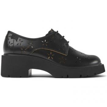 Camper - Zapatos de cordones de mujer en piel color negro