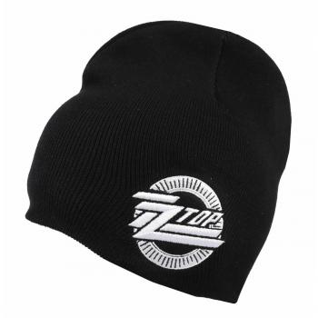 ZZ Top Circle Logo Black Beanie Hat