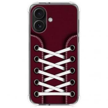 Funda Silicona Antigolpes para iPhone 16 (6.1) diseño Zapatillas 17 Dibujos