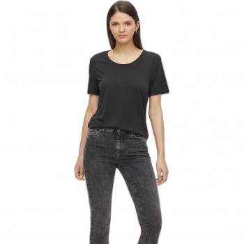 Camiseta de Manga Corta Kamala de Pieces, Top de Mujer Modal, Manga Corta