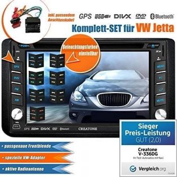 2DIN Auto Radio Creatone V de 336dg para Volkswagen Jetta
