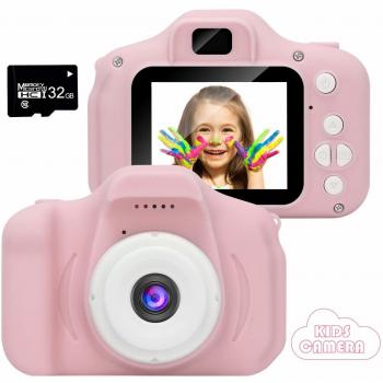 Cámara para niños de vídeo o fotografía HD 1080p Pantalla LCD de 2 Pulgadas con SD / 32 GB